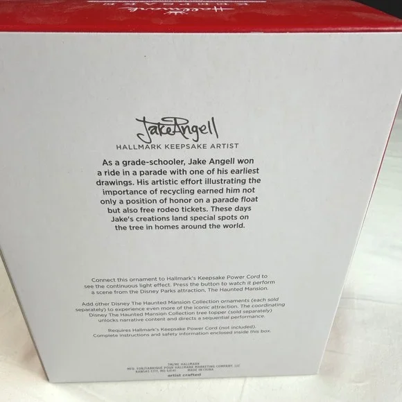 Hallmark Keepsake Disney Haunted Mansion Opera Singers Blue MAGIC New in Box - Picture 4 of 6